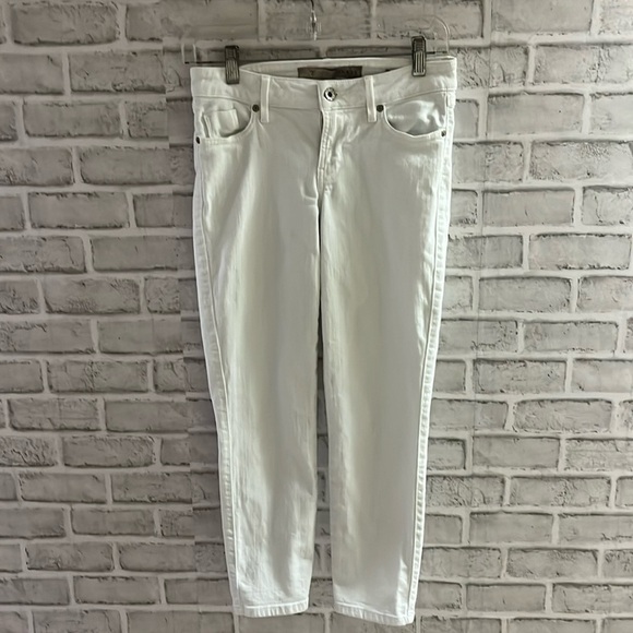 Guess white jeans mid crop size 25- women’s - Picture 1 of 9